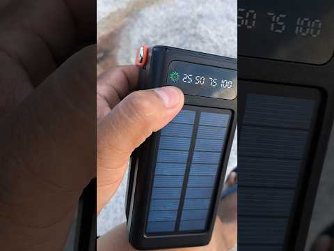 power bank solar, carregador portátil #shorts