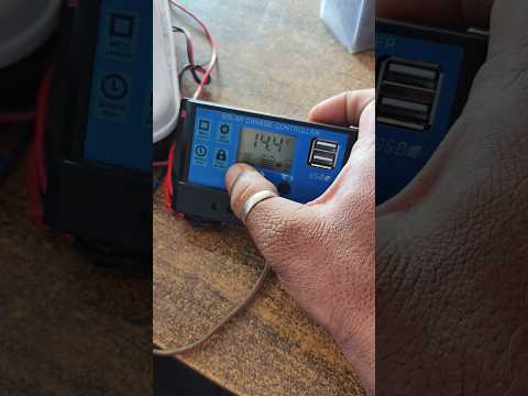 solar charger 🔋 working✴️🔌12v solar panels #tecnician #solarsystem #solarpanel  #chargebattery