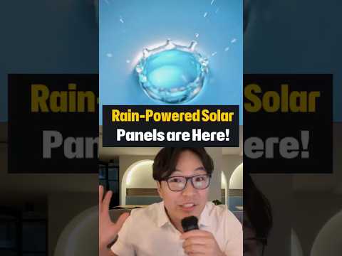 Rain-Powered Solar Panels are Real 💧⚡️