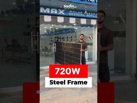 Inverex 720W Steel Frame solar panel with Max efficiency and strength #Inverex #SolarPanel #alladin