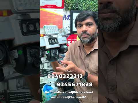 3 lens solar camera with light#h2cctv#shorts#short#shortvideo#youtubeshorts#viral#trending#explore#y