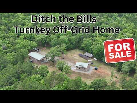 Off-Grid Cabin + Solar Power + Rainwater Catchment + Shop + 10 Acres + Homestead – FOR SALE