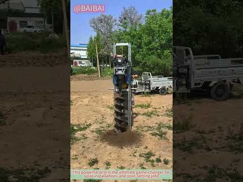 This Solar Pile Drill Works On Any Terrain!