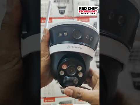 solar Power 4g Dual Camera With solar panel #cctv #solar #redchiptechnology #9944977449