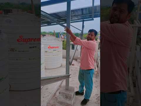 #ongrid#solarsystem#structure#installation#solarpanels#adani545wat#topcon#Bifacial#halfcut