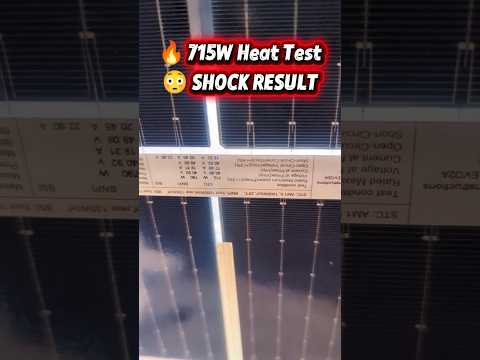 🔥 715W Solar Panel Heat Test 😳 | Real Output in Extreme Temperature