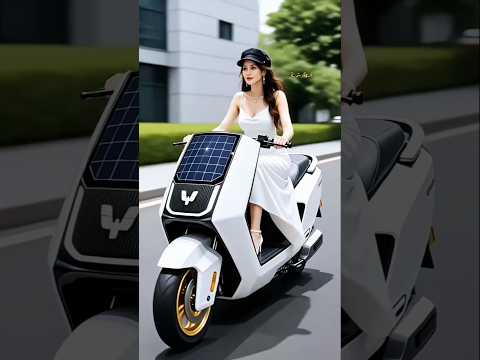 The stylish solar assistant electric scooter #shorts #ytshorts