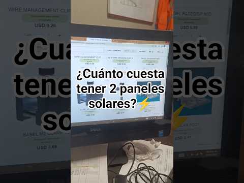 Esto cuestan 2 paneles solares⚡#panelessolares #electricidad #diy