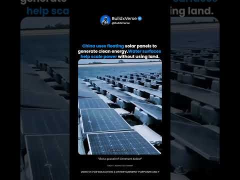 China Floating Solar Panels Generating Clean Energy 🤯