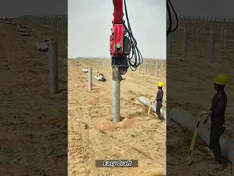 Installing Concrete Posts for Solar Panels