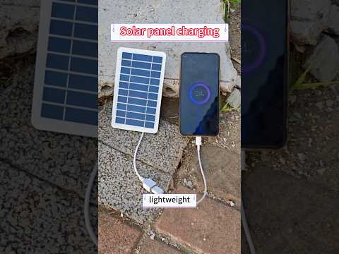 This small solar panel allows for convenient and quick charging #solarpanel #solarsavings