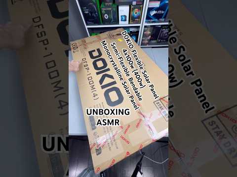 DOKIO Flexible Solar Panel 4x100w Semi-Flexible Bendable Monocrystalline #shorts #unboxing #asmr