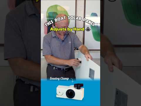 This Boat Solar Panel Adjusts by Hand