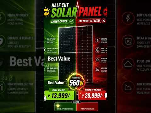 ⚠️ Don’t Buy Solar Panel Before Checking 560W Rating!#viralshort #solarpanel #value