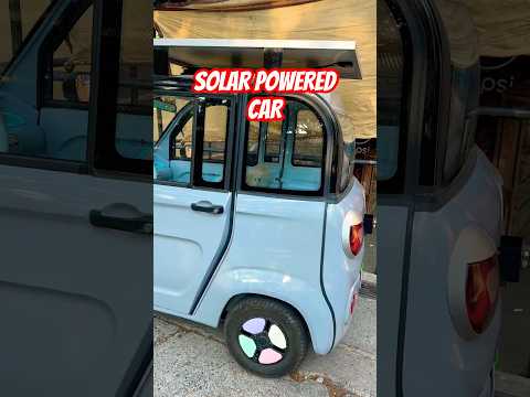 SOLAR POWERED TINY CAR #automobile #trip #travel #vacation #solar #power