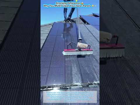 Shocking Difference! 😱 Why You MUST Clean Your Solar Panels ☀️✨