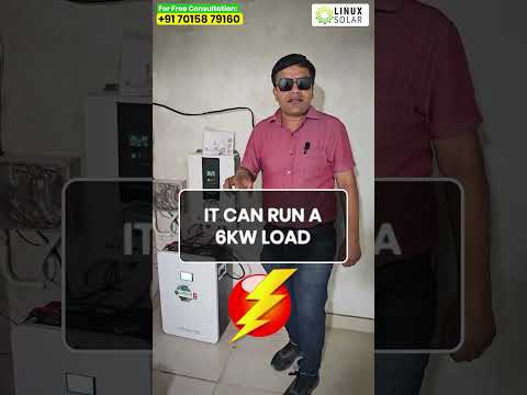 The Future of Home Power: 6.2kW Hybrid Solar System with Lithium Battery ⚡#shorts