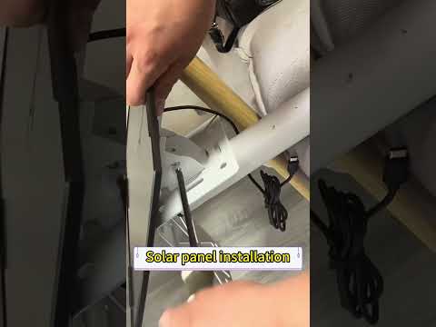 Our solar panels can be quickly connected to cameras for power supply #solarpanel #solarsavings