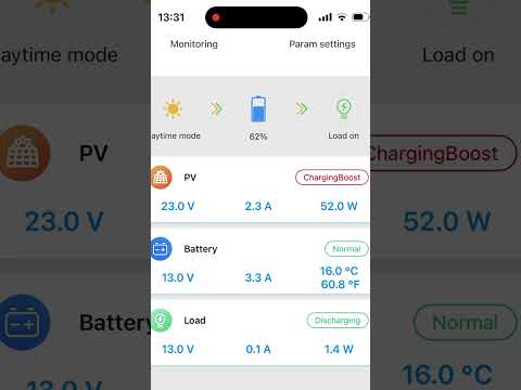 Lensun Bonnet Solar panel wired into the main vehicle battery. #rapidcharging #chargebattery