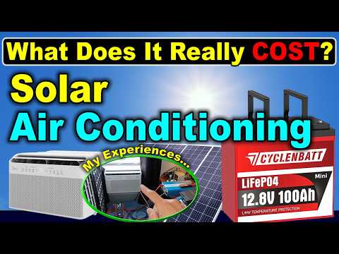 I Made A Simple Off Grid Air Condtioning System – But Solar Has A COST  #Sponsored #Cyclenbatt