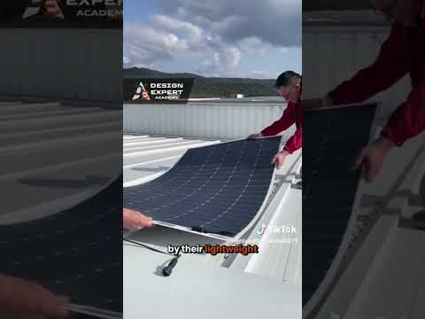 flexible solar panels installation process #solarenergy #solar #greenenergy