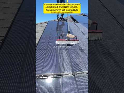Why cleaning your solar panels is worth the effort. #ytshorts