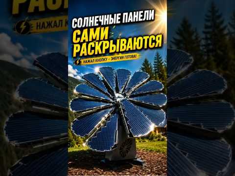 Солнечные панели, которые раскрываются сами ☀️⚡