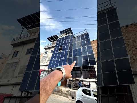 Solar panel in front of house #solar #solarpanel