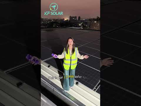Wow 🤩2000pcs solar panels, 1.2MW solar system! #KFsolar #solarpower #ESS #inverter #lithiumbattery