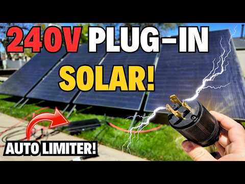 I Built 240V Plug-In Solar to ZERO OUT My Power Bill!