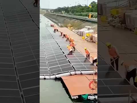 “This Floating Solar Farm Looks Unreal! 😳 solar panel #shorts #solar #facts #ipl #facts