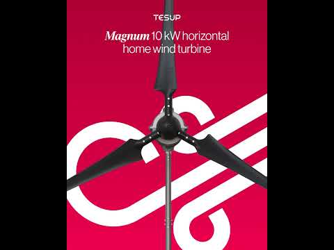 10 kW TESUP Home Wind Turbines and Flexible Solar Panels