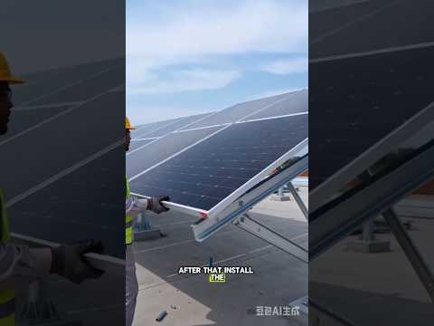 how to install solar panels#shorts#short#trending#unique#fyp