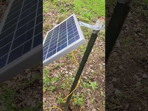 10w solar panel fence post bracket.