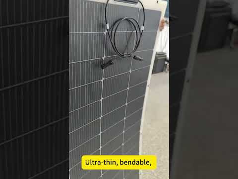 semi-flexible solar panel #CampingEssentials #OutdoorPower #SolarSetup #RenewableEnergy