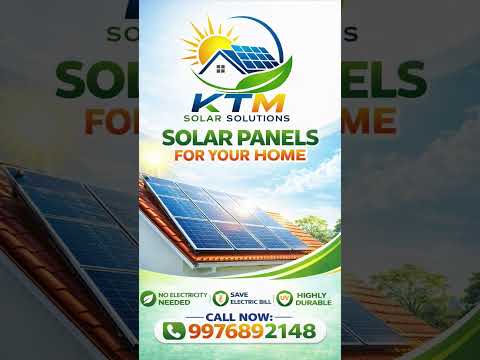ktmsolarsolutios solar panels for home well borewell Installation