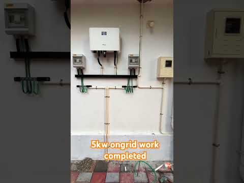 5kw ongrid solar plant completed. Pls subscribe my chanel.#viral #minivlog #reels#reach #solarenergy