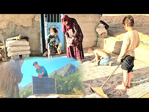 “From Cleaning to Solar Panels: Zahra & Kian’s Energetic Day 🧹☀️”