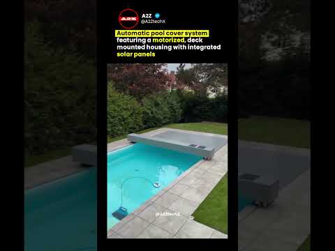 This Solar Pool Cover Cleans Itself & Saves Lives